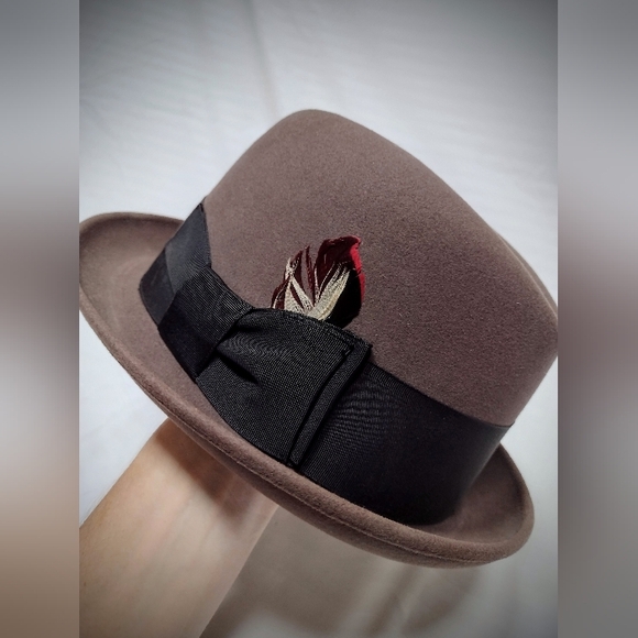 Pristine Vintage Adam Harvard '40 Fedora Fur Felt Hat Premier Quality 5th Ave NY - Picture 3 of 16